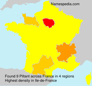 Surname Piltant in France Surname Piltant in France