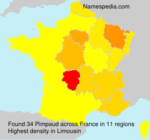 Surname Pimpaud in France Surname Pimpaud in France