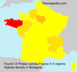 Surname Pimpec in France Surname Pimpec in France