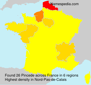 Surname Pincede in France Surname Pincede in France