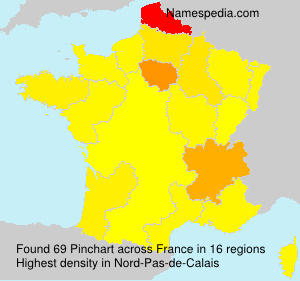 Surname Pinchart in France Surname Pinchart in France