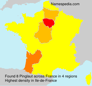Surname Pinglaut in France Surname Pinglaut in France
