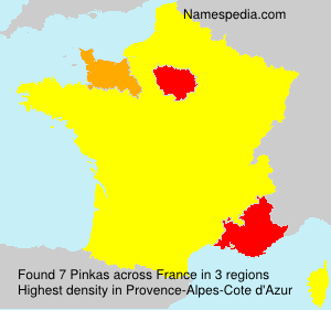 Surname Pinkas in France Surname Pinkas in France