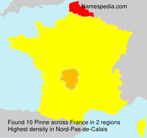 Surname Pinne in France Surname Pinne in France