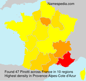 Surname Pinotti in France Surname Pinotti in France