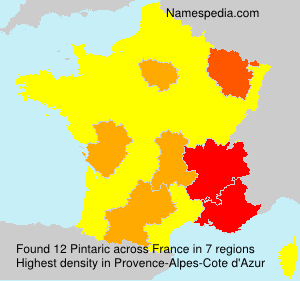Surname Pintaric in France Surname Pintaric in France