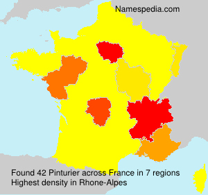 Surname Pinturier in France Surname Pinturier in France