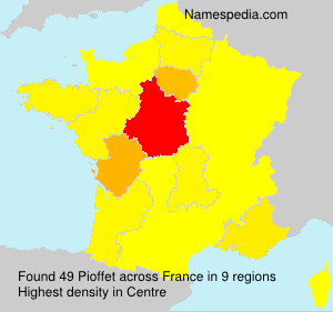 Surname Pioffet in France Surname Pioffet in France