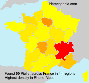 Surname Piollet in France Surname Piollet in France