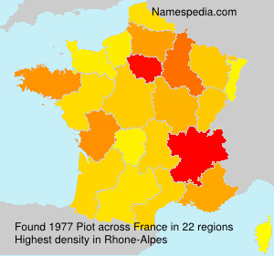 Surname Piot in France Surname Piot in France
