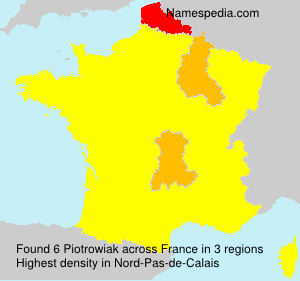 Surname Piotrowiak in France Surname Piotrowiak in France