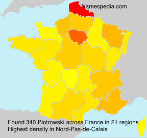 Surname Piotrowski in France Surname Piotrowski in France