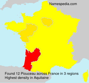 Surname Piouceau in France Surname Piouceau in France