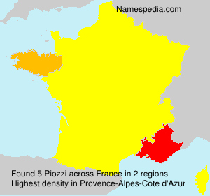 Surname Piozzi in France Surname Piozzi in France