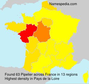 Surname Pipelier in France Surname Pipelier in France