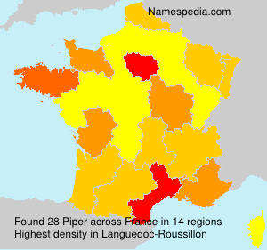 Surname Piper in France Surname Piper in France