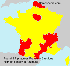 Surname Pipi in France Surname Pipi in France