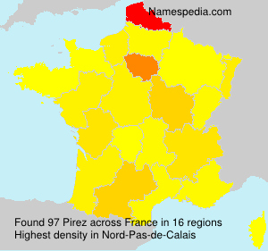 Surname Pirez in France Surname Pirez in France