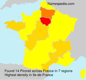 Surname Pironet in France Surname Pironet in France