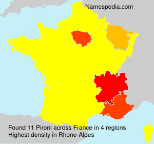 Surname Pironi in France Surname Pironi in France