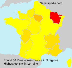 Surname Pirus in France Surname Pirus in France