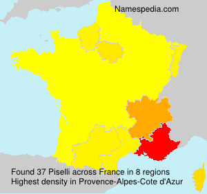 Surname Piselli in France Surname Piselli in France