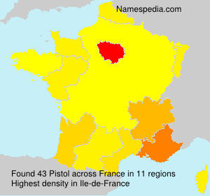 Surname Pistol in France Surname Pistol in France