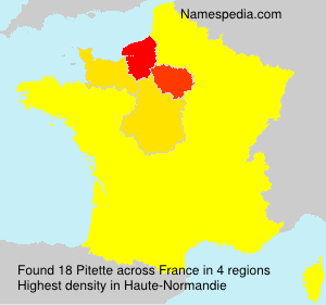 Surname Pitette in France Surname Pitette in France