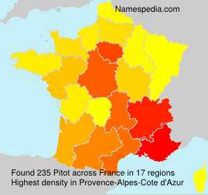 Surname Pitot in France Surname Pitot in France