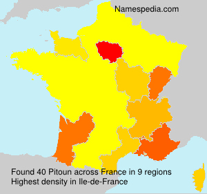 Surname Pitoun in France Surname Pitoun in France