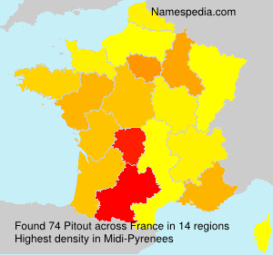 Surname Pitout in France Surname Pitout in France