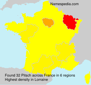 Surname Pitsch in France Surname Pitsch in France