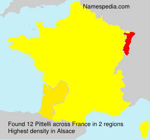 Surname Pittelli in France Surname Pittelli in France