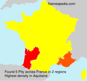 Surname Pity in France Surname Pity in France