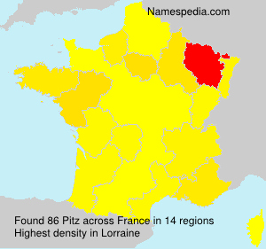 Surname Pitz in France Surname Pitz in France