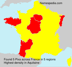 Surname Pixa in France Surname Pixa in France