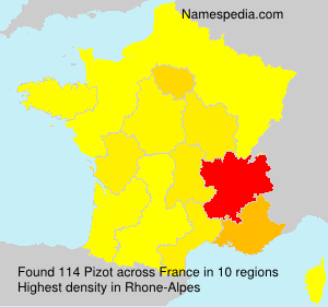 Surname Pizot in France Surname Pizot in France