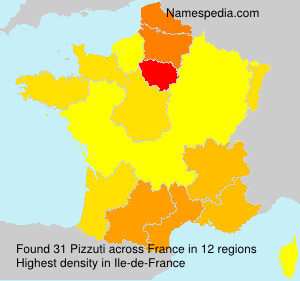 Surname Pizzuti in France Surname Pizzuti in France