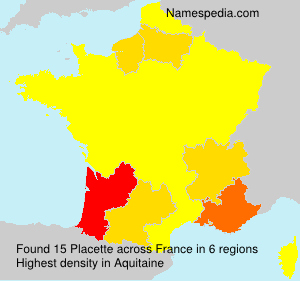 Surname Placette in France Surname Placette in France