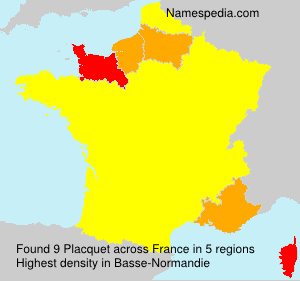 Surname Placquet in France Surname Placquet in France