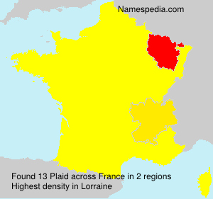 Surname Plaid in France Surname Plaid in France
