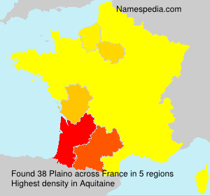 Surname Plaino in France Surname Plaino in France