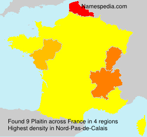 Surname Plaitin in France Surname Plaitin in France