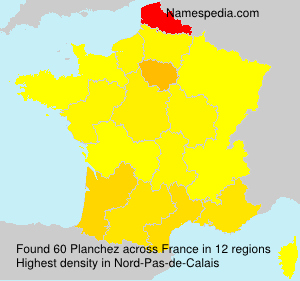 Surname Planchez in France Surname Planchez in France