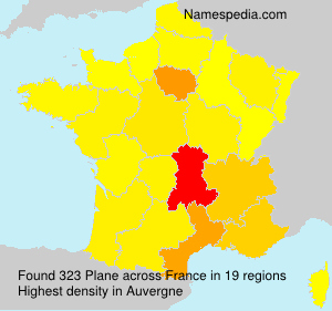 Surname Plane in France Surname Plane in France