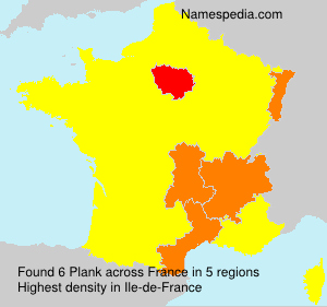 Surname Plank in France Surname Plank in France
