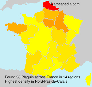 Surname Plaquin in France Surname Plaquin in France