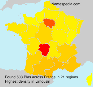 Surname Plas in France Surname Plas in France