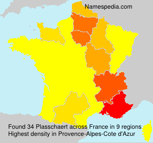 Surname Plasschaert in France Surname Plasschaert in France