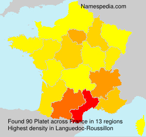 Surname Platet in France Surname Platet in France
